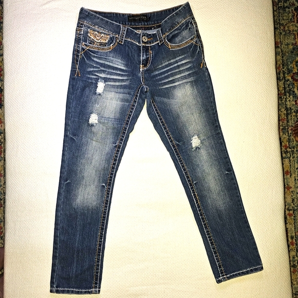 twentyone black jeans • Size 7/8 Short (Juniors) - Picture 6 of 8